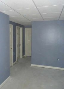 Drop ceiling, door and trim installation. Interior Painting