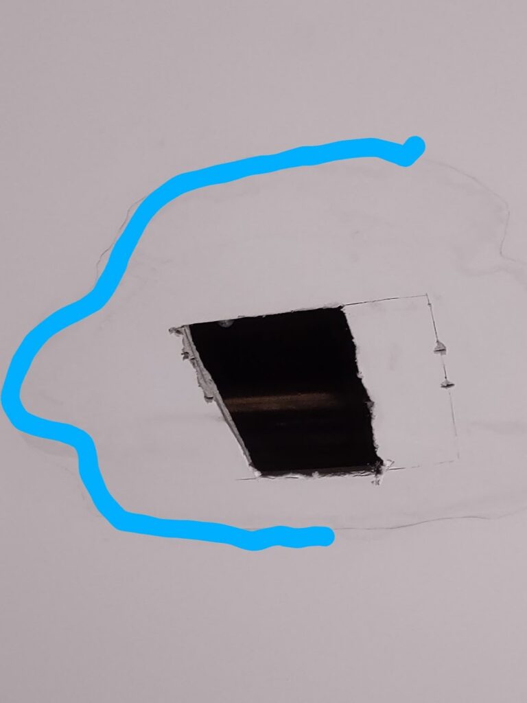 Hole In Ceiling - Draw Line Around
