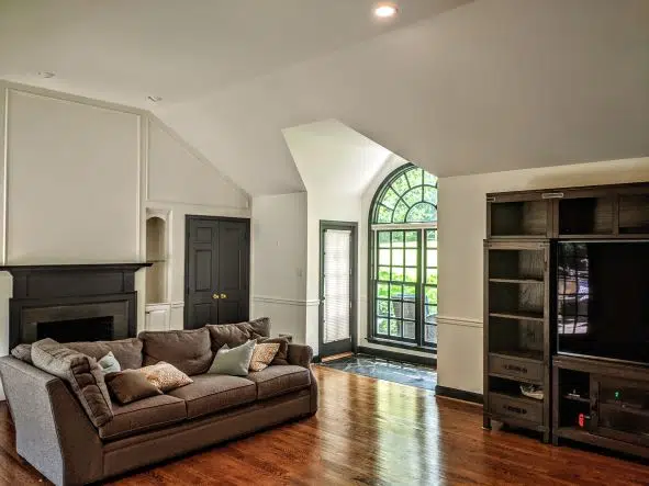 living room after painting