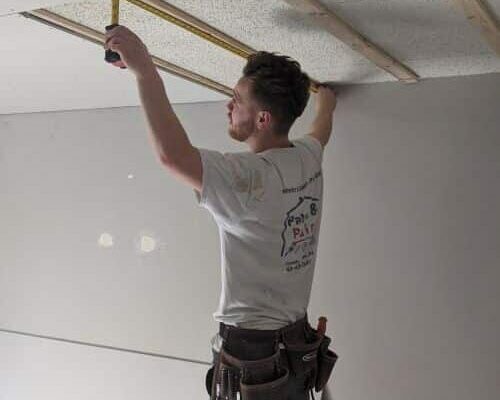 Drywall over popcorn ceiling