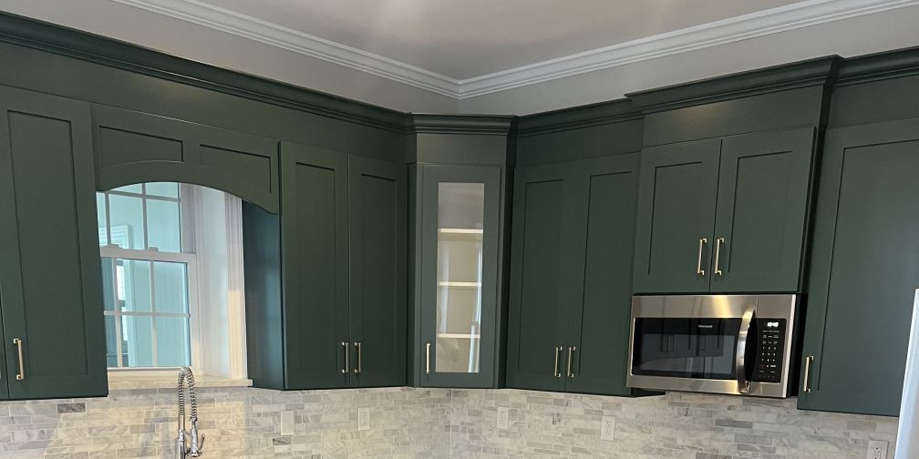 Kitchen Cabinet Painting - Green Cabinets