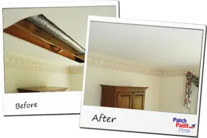 Ceiling Repair after HVAC and Plumbing Repair